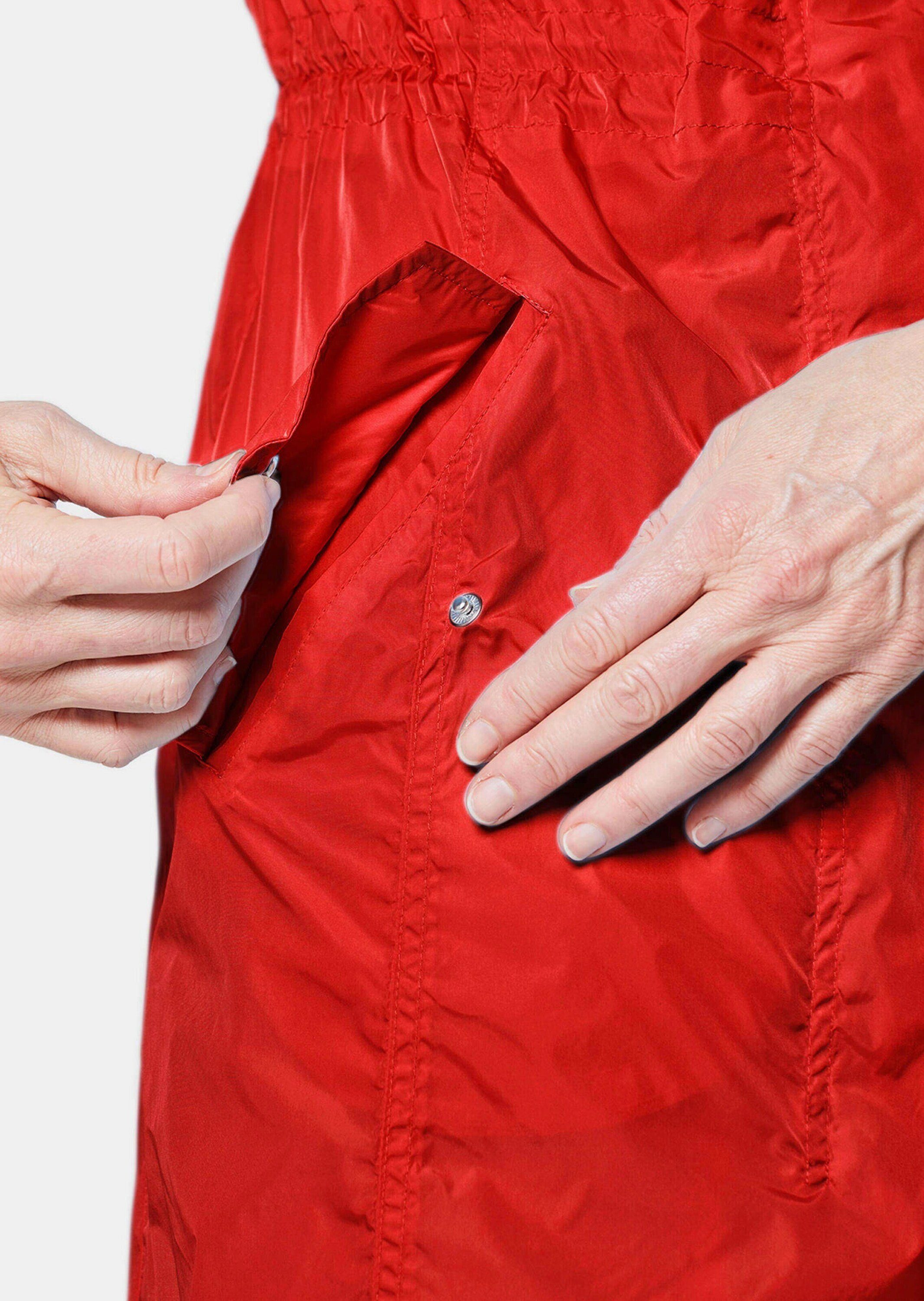 GOLDNER Outdoorjacke Modischer Regenparka mit Kapuze Individuelle Weitenregulierung durch Tunnelzüge und variablen Kragen