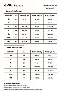 Mademoiselle Sommeil Pyjama in cremefarben (2 tlg., 1 Stück) aus luxuriösen Materialmix