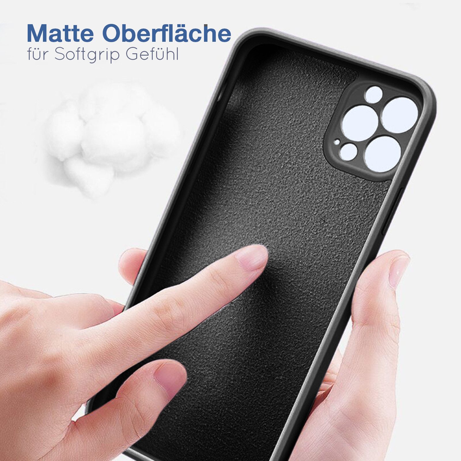 Tec-Expert Handyhülle SoftGrip Cover Hülle für Apple iPhone 15 Pro Max 6.7 Zoll, 6.7, Schutzhülle mit Soft Touch Oberfläche für Apple iPhone 15 Pro Max – Bild 4 von 5