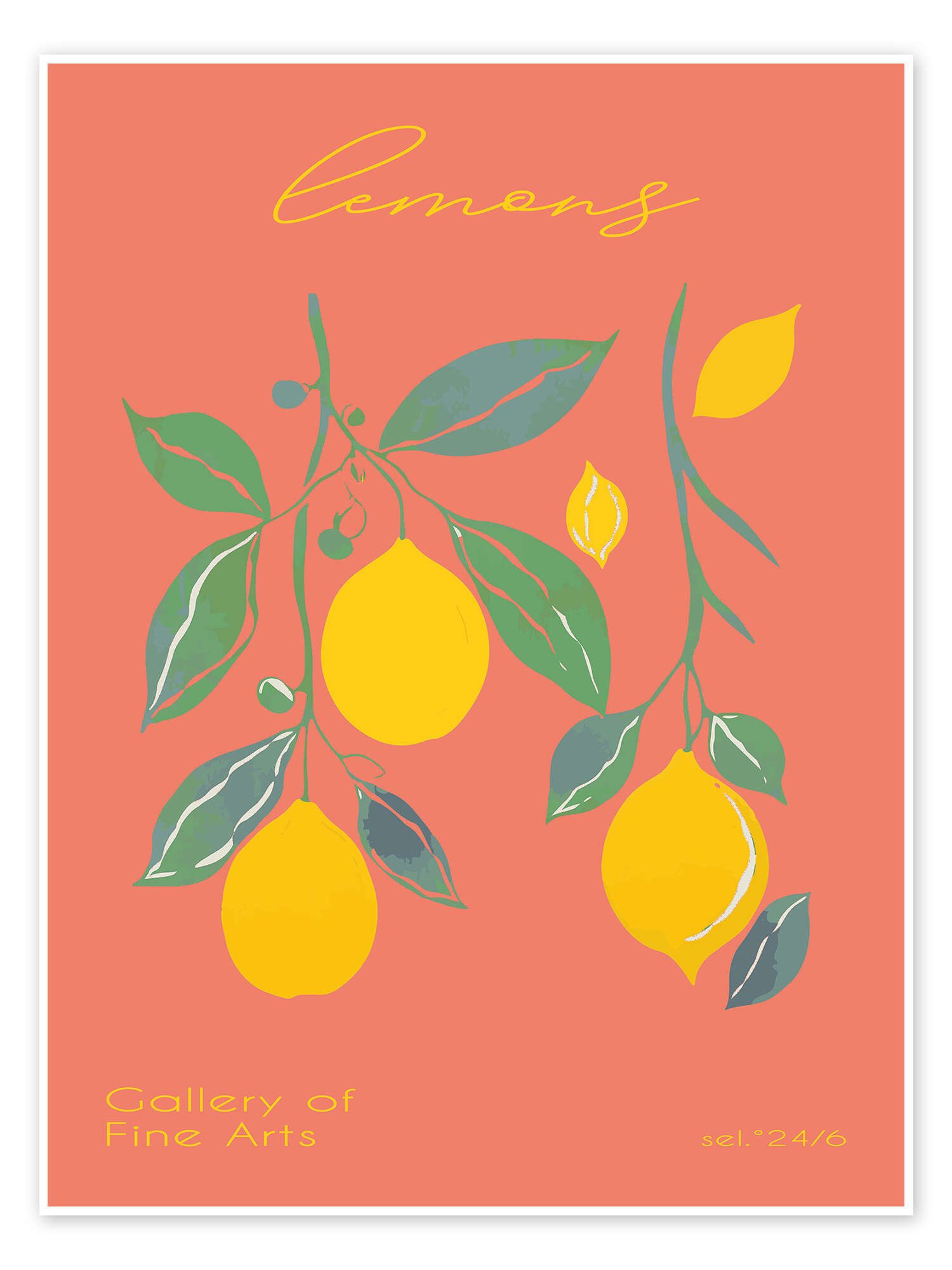 Posterlounge Wandbild Lemons, Editors Choice, erhältlich als Poster, Leinwandbild, Wandsticker oder Acrylglasbild