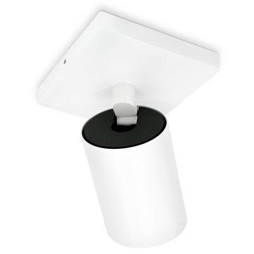 SSC-LUXon Aufbauleuchte ALVO Design Spotstrahler 1-flammig schwenkbar mit WiFi RGB LED Lampe, RGB