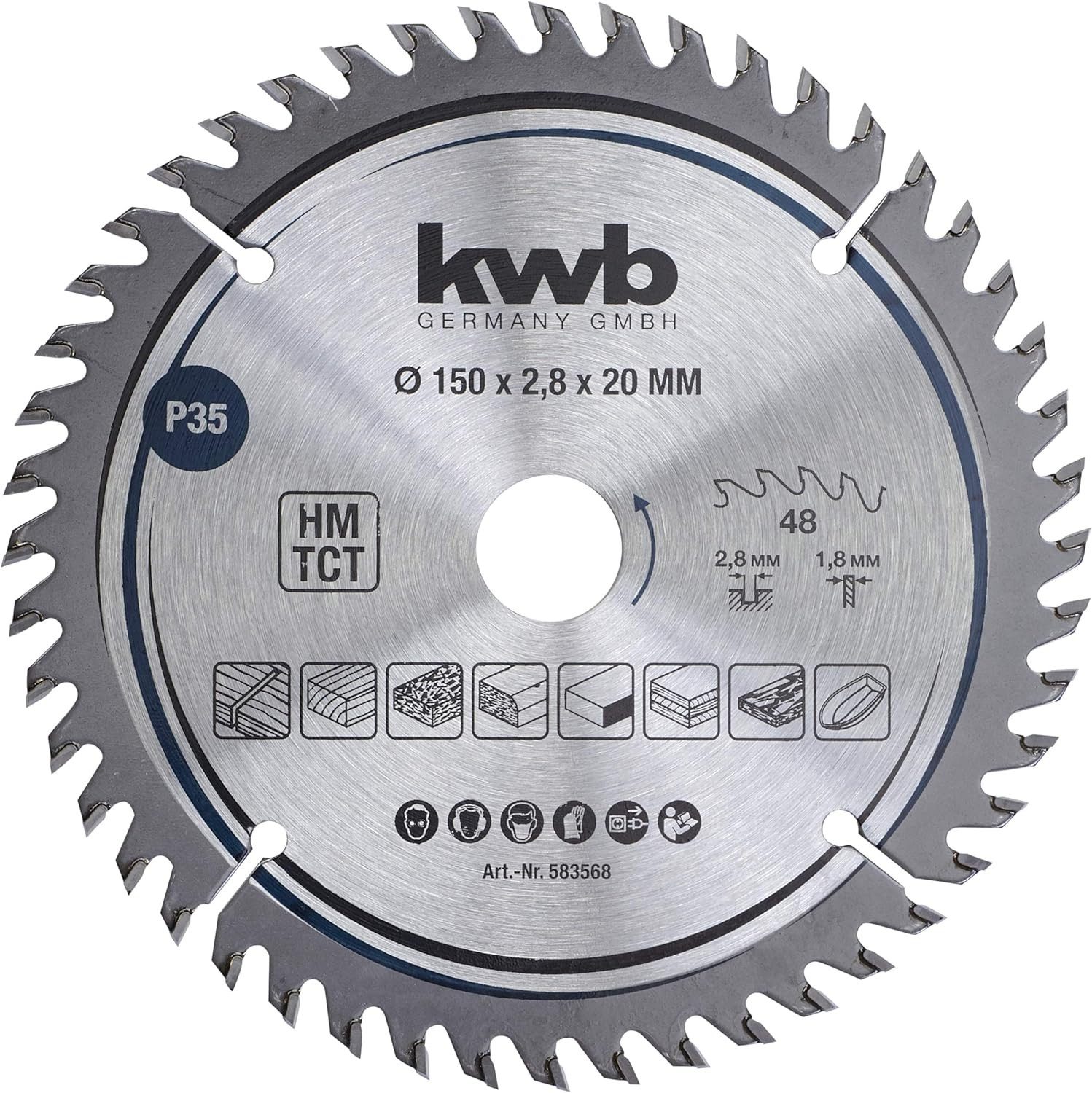 kwb Kreissägeblatt, Kreissägeblatt 150 x 20 günstig online kaufen