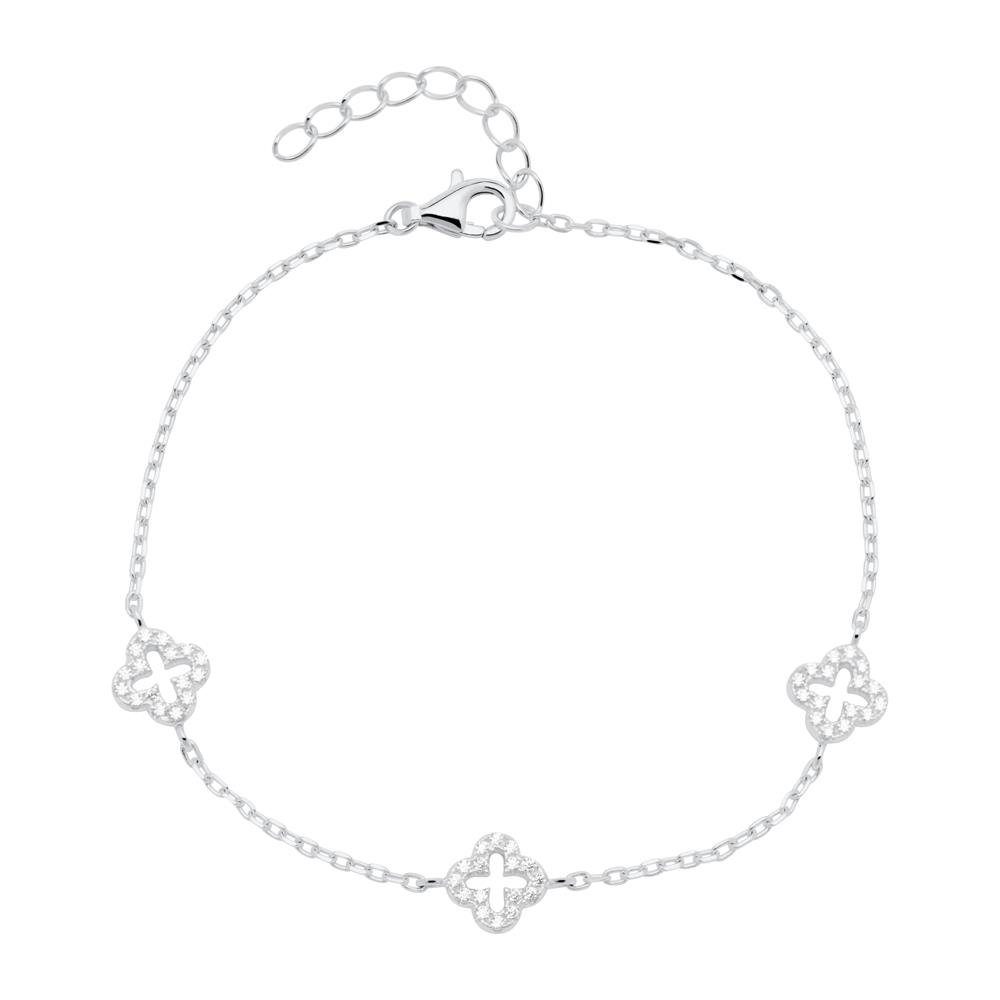 Silberarmband 925er Silber Armband mit Zirkonia