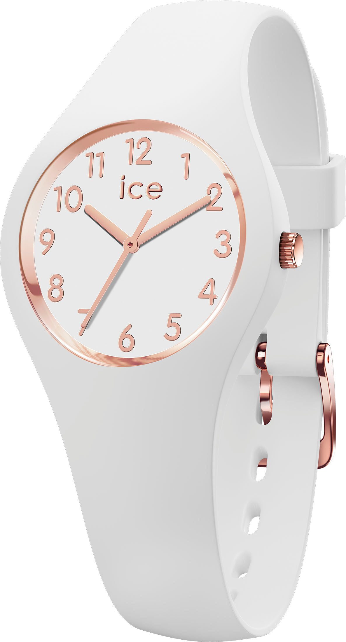 ice-watch Quarzuhr ICE glam - Extra Small - 3H 015343, Armbanduhr, Kinderuhr, Mädchenuhr, Silikonarmband, bis 10bar wasserd.
