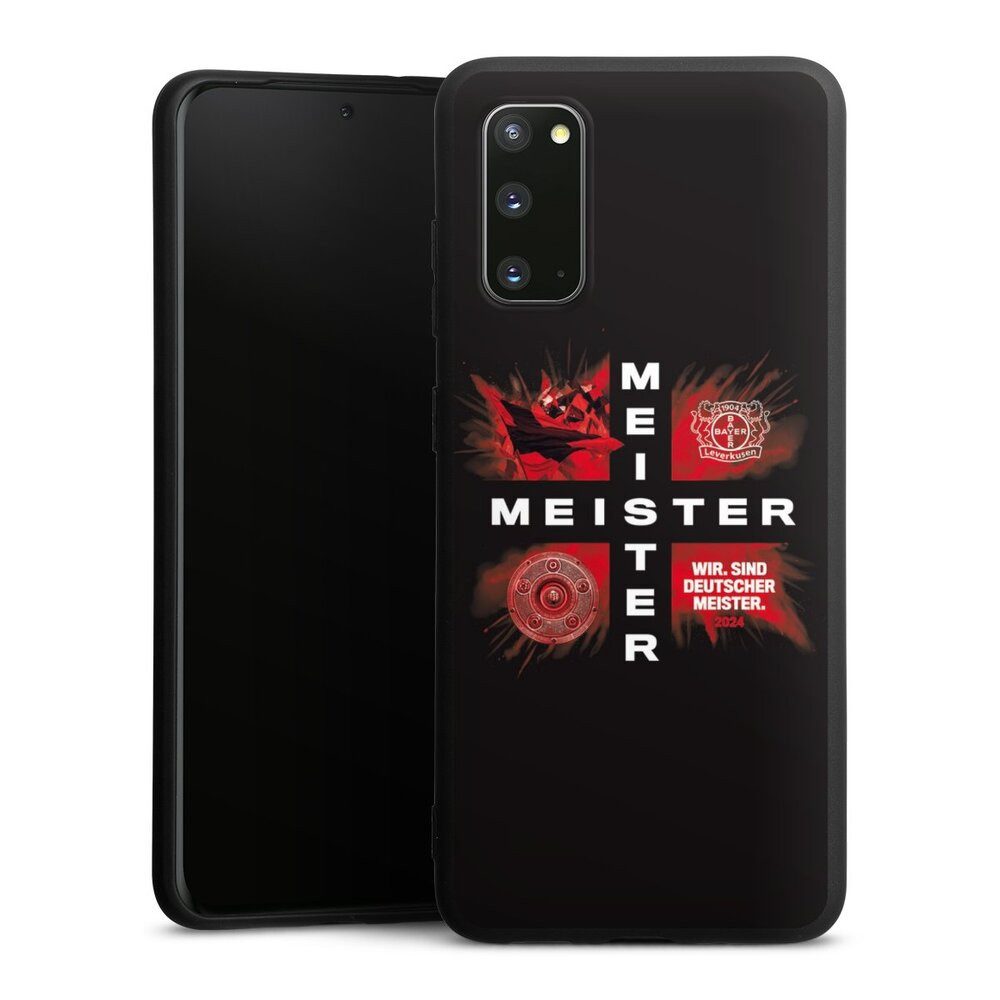 DeinDesign Handyhülle Bayer 04 Leverkusen Meister Offizielles Lizenzprodukt, Samsung Galaxy S20 Silikon Hülle Premium Case Handy Schutzhülle