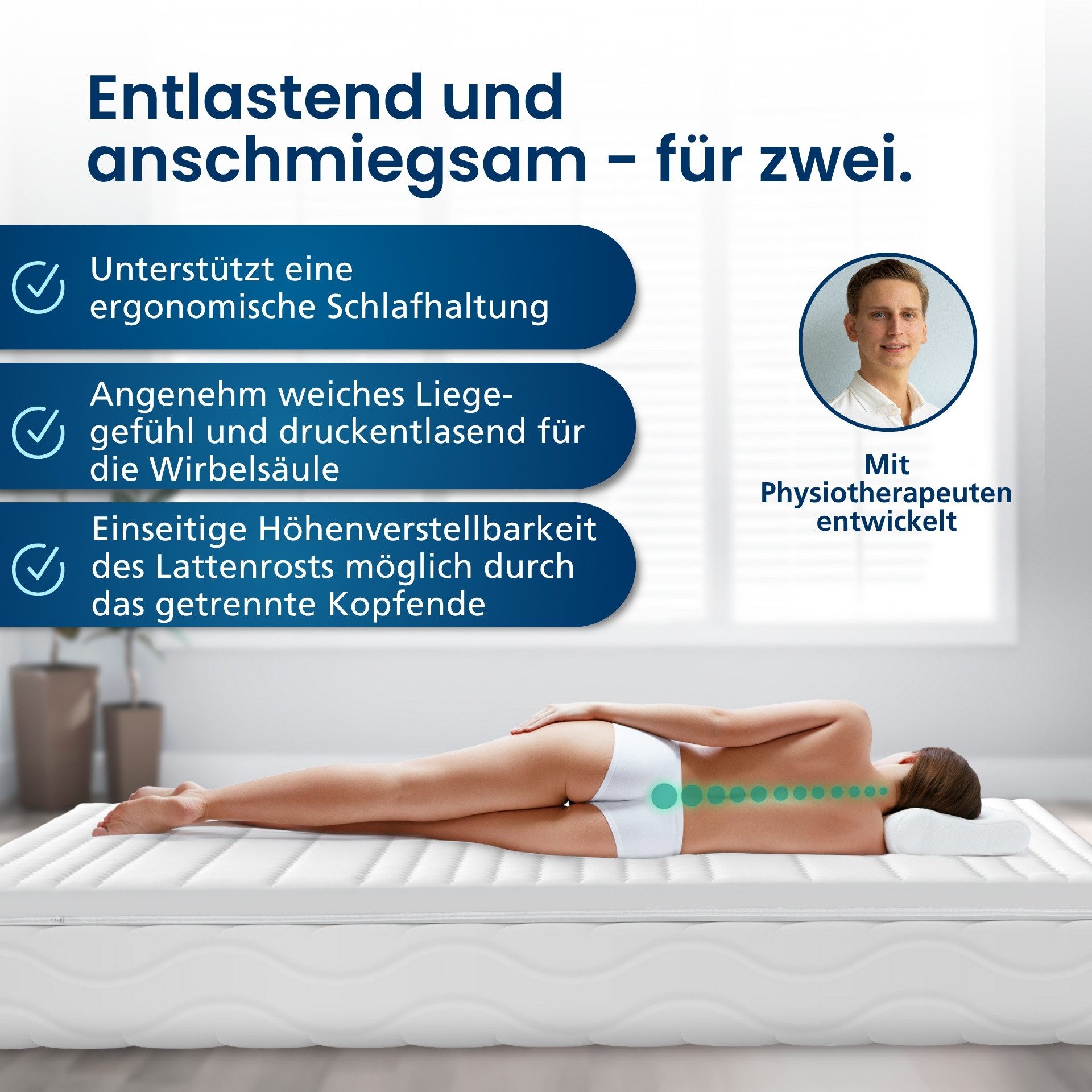 AM Qualitätsmatratzen, Topper Gelschaum, Split Topper mit Memoryschaum, Opt günstig online kaufen