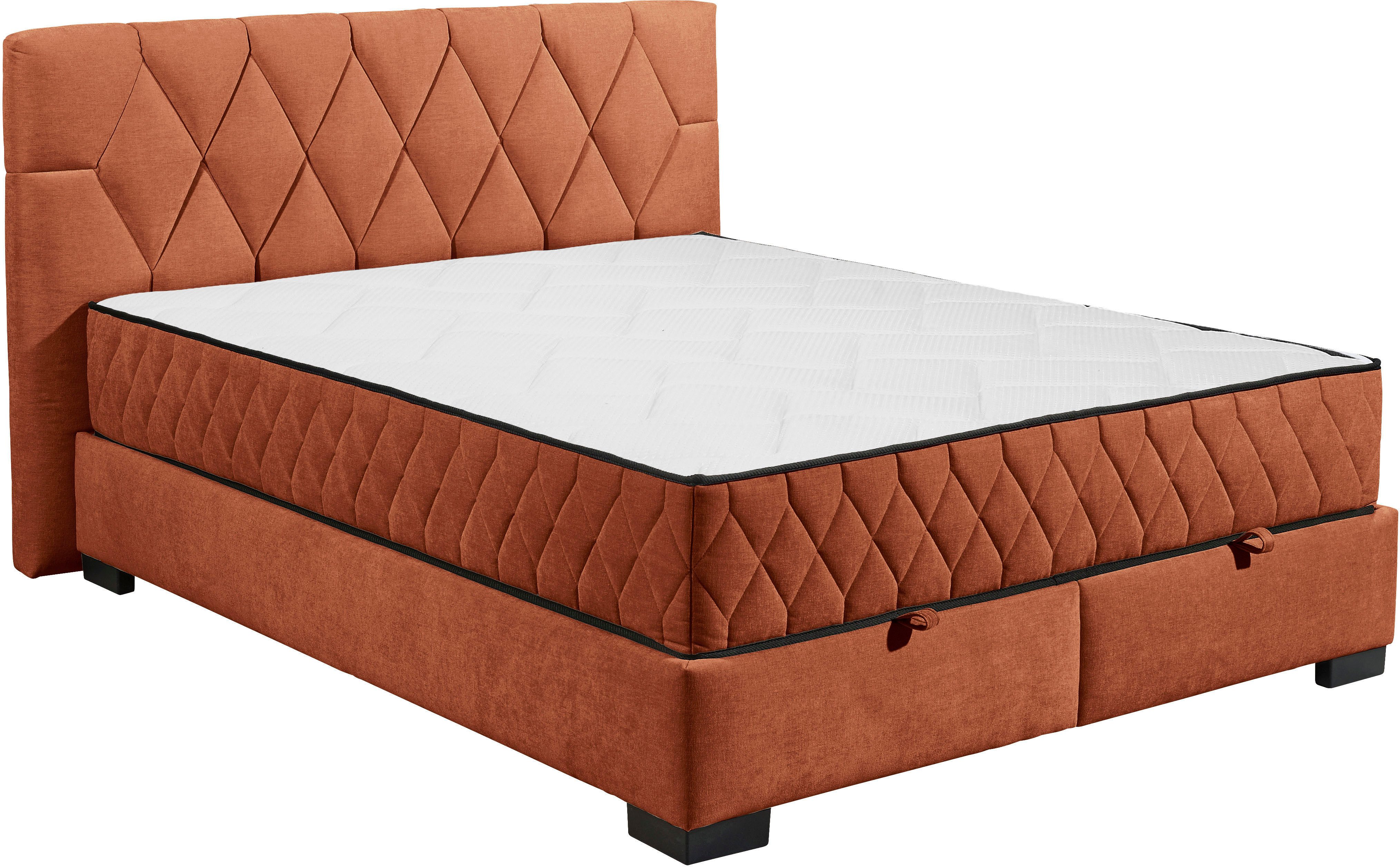 ED EXCITING DESIGN Boxbett Nagol, mit Bettkasten, mit Wendematratze, erhältlich in verschiedenen Breiten