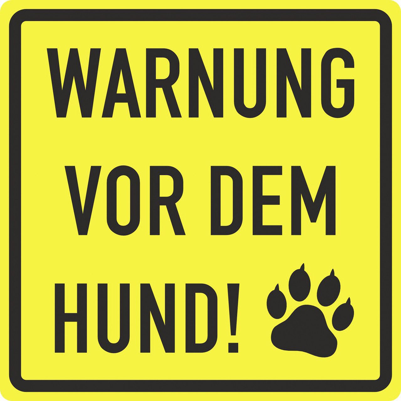 Hermann Schütz Warnschild Hermann Schütz Hinweisschild Warnung vor dem Hund