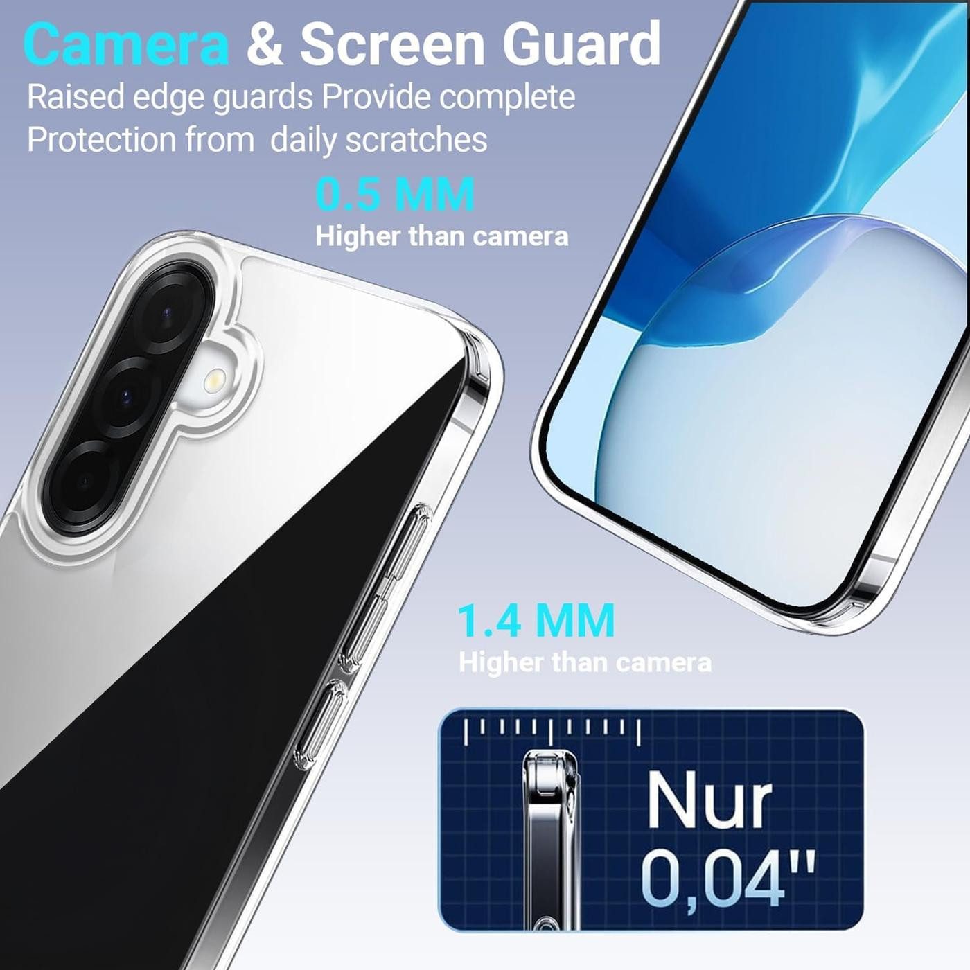 CoolGadget Handyhülle Transparent Ultra Slim Case für Samsung Galaxy A57 5G 6,7 Zoll, Silikon Hülle Dünne Schutzhülle für Samsung A57 5G Hülle – Bild 5 von 5