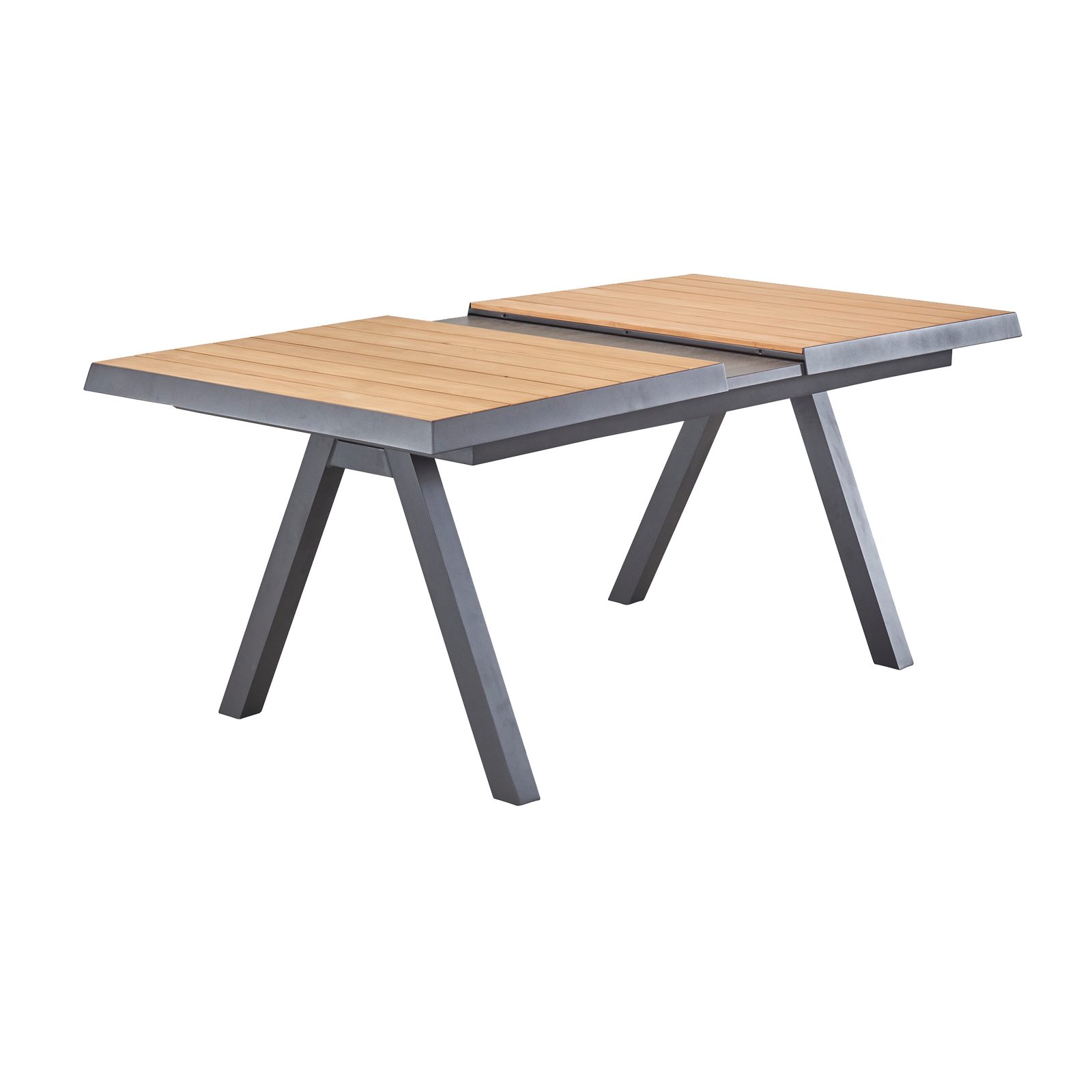 L.C. Wholesaler GmbH Gartentisch KUMASI, UV-beständig, wetterbeständig, rostfrei, ausziehbar