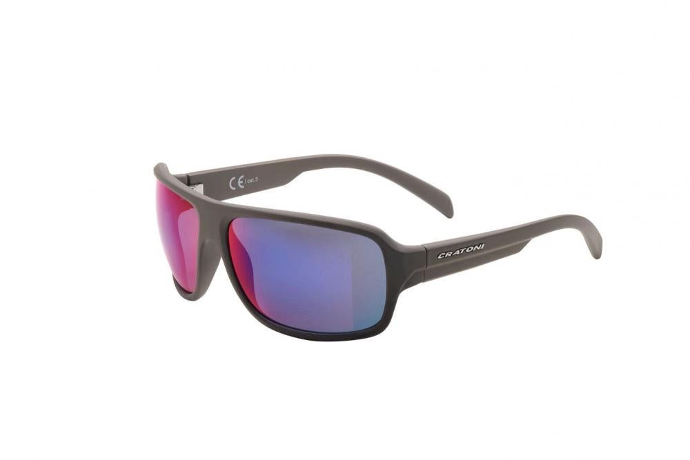 Cratoni Fahrradspiegel Cratoni Sportbrille C-Ice COLOR+ Lifestyle coffee matt - grey-blue w/