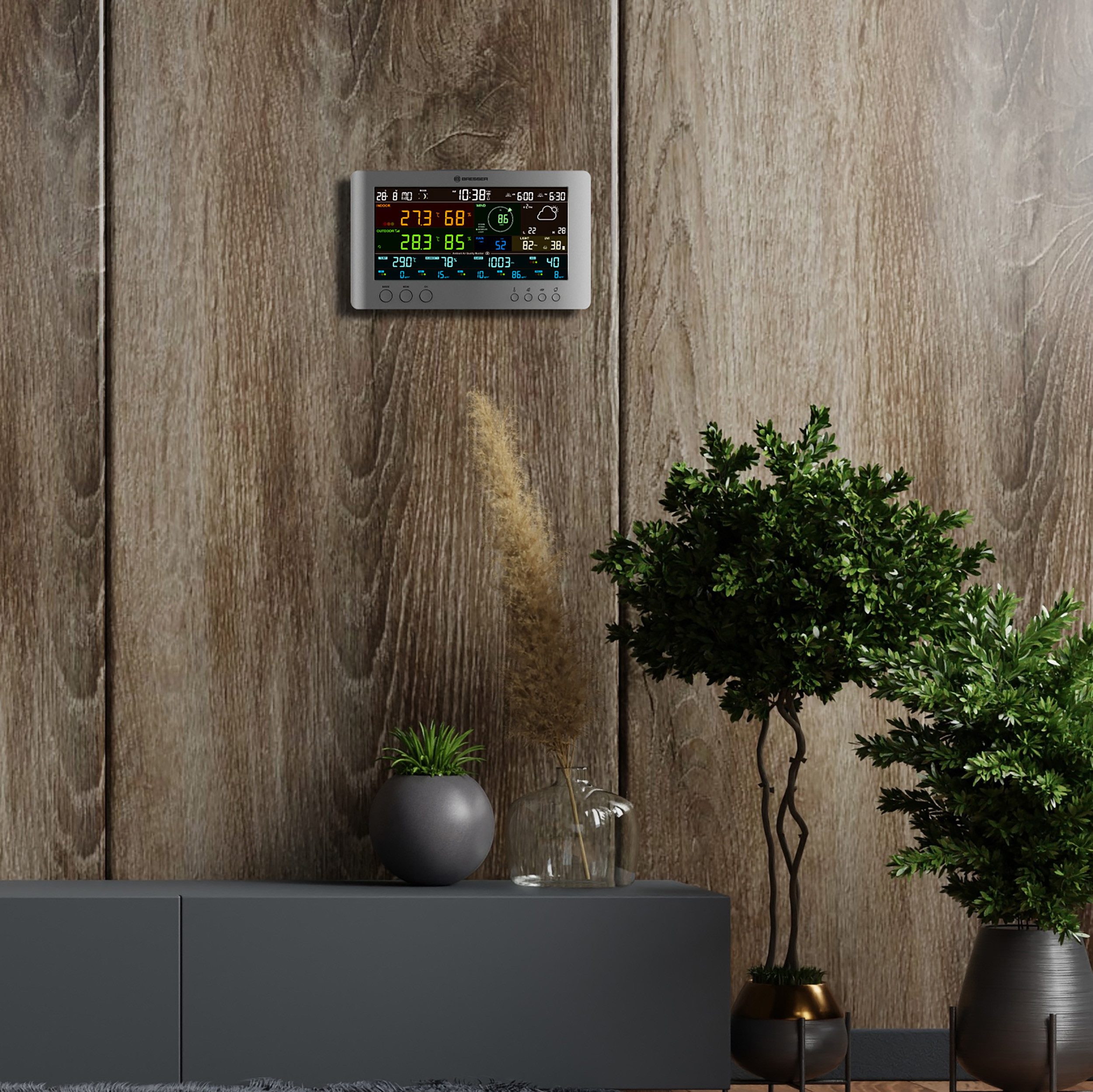 BRESSER BRESSER Smarte Tuya Profi-Wetterstation mit 7-in-1-Sensor Wetterstation – Bild 5 von 5
