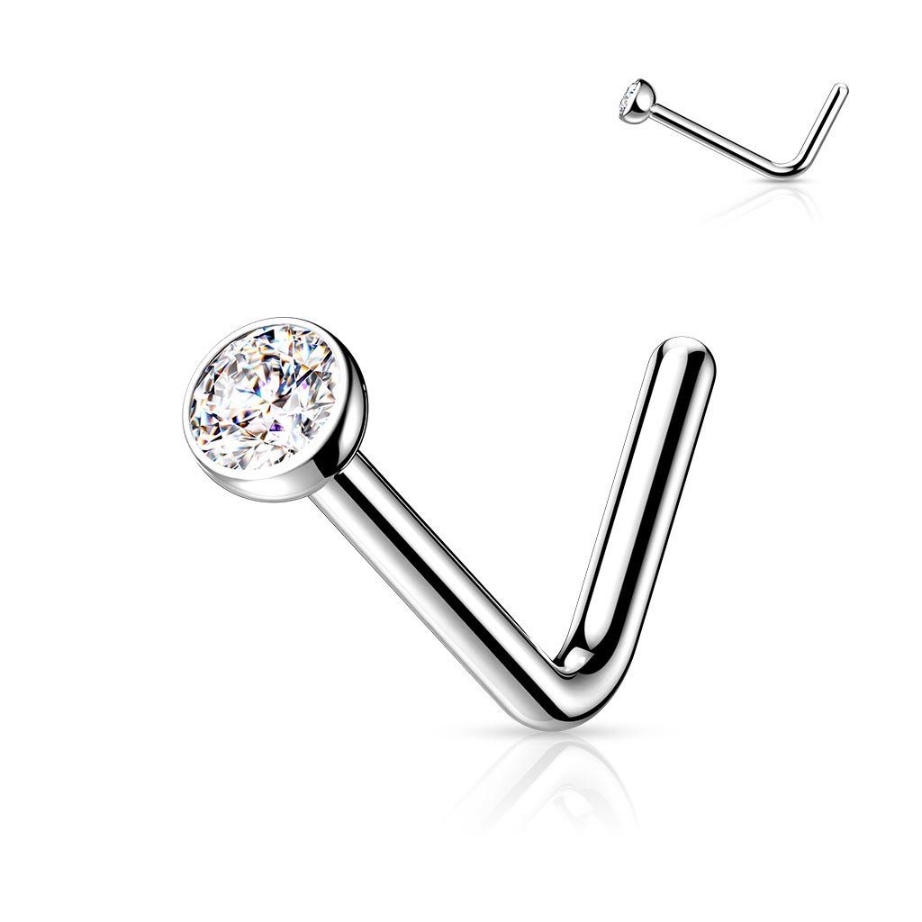 Order & Smile Schmuck Nasenpiercing Nasenstecker Titan: Nasenpiercing Krist günstig online kaufen