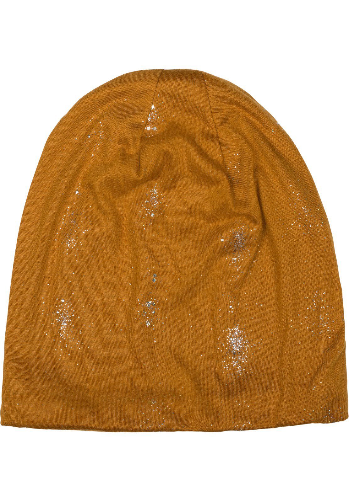 Pailletten Mütze mit Beanie und Cognac Glitzer (1-St) styleBREAKER Beanie