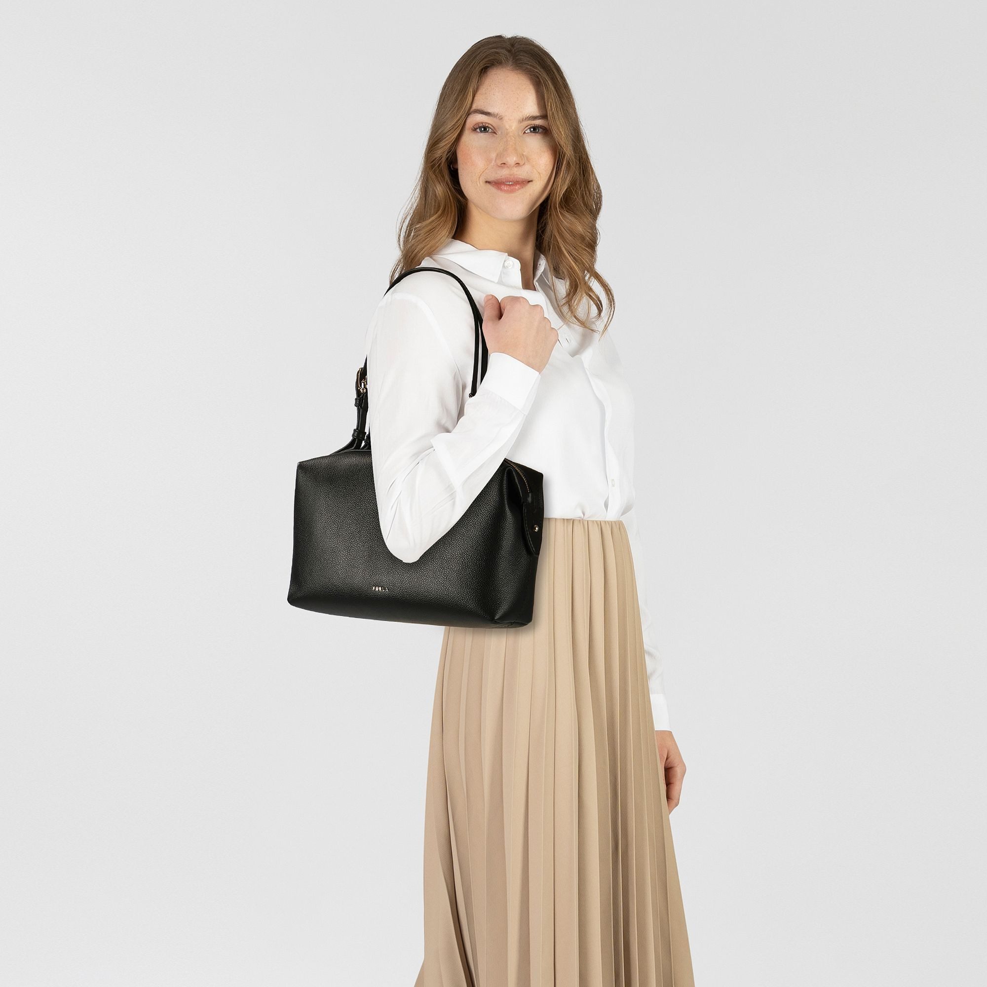 Furla Umhängetasche Double, Leder