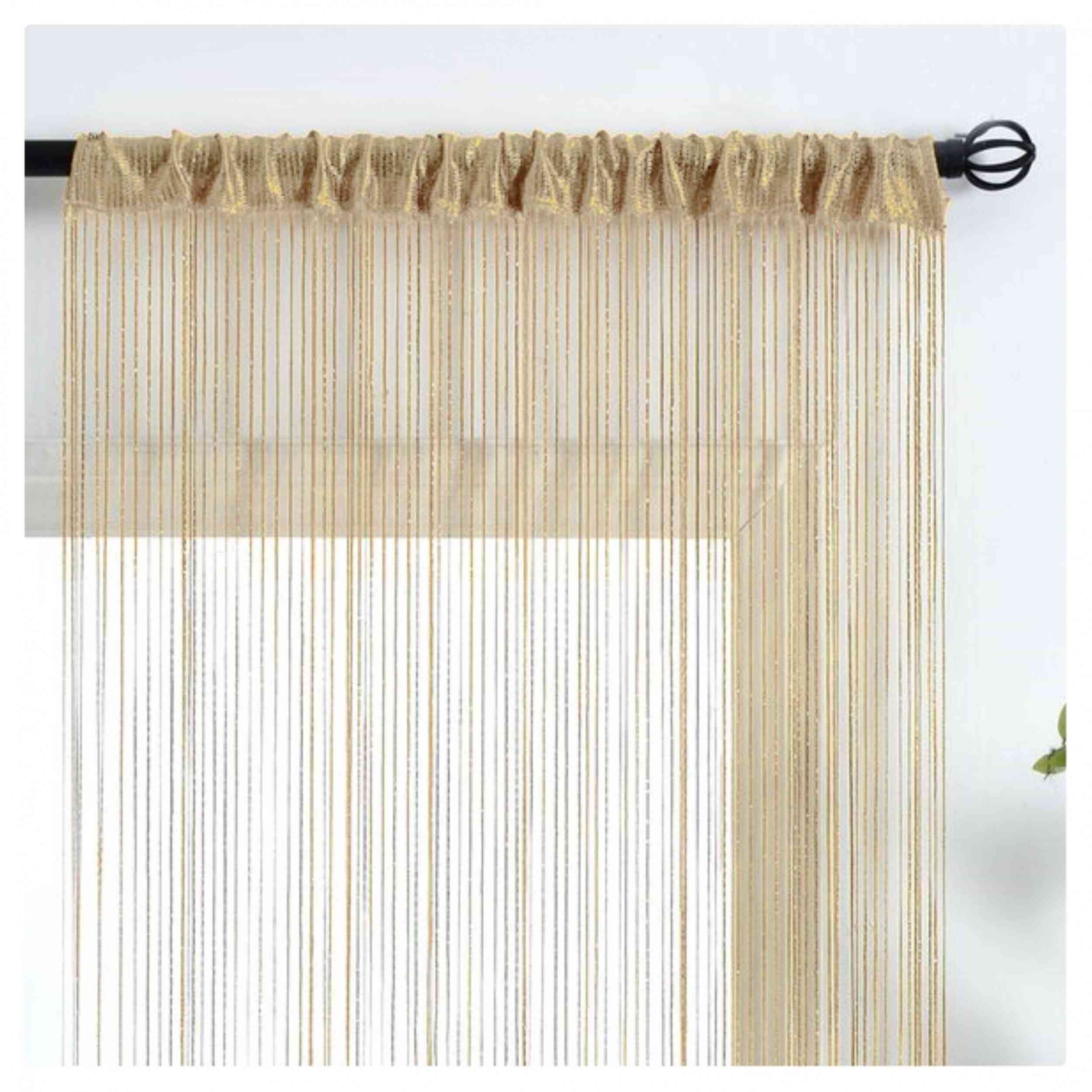 Gardinenbox Gardine, Stangendurchzug, Fadengardine Lurex Tunneldurchzug günstig online kaufen