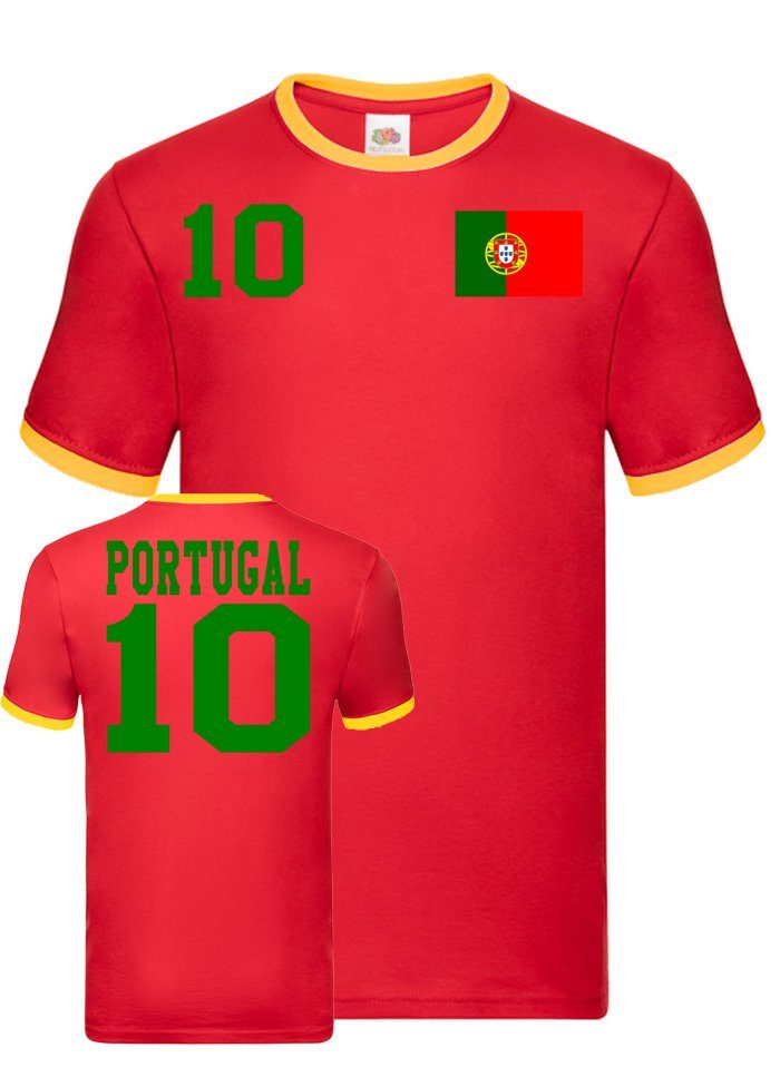 Blondie & Brownie T-Shirt Herren Portugal Sport Trikot Fußball Weltmeister WM Europa EM