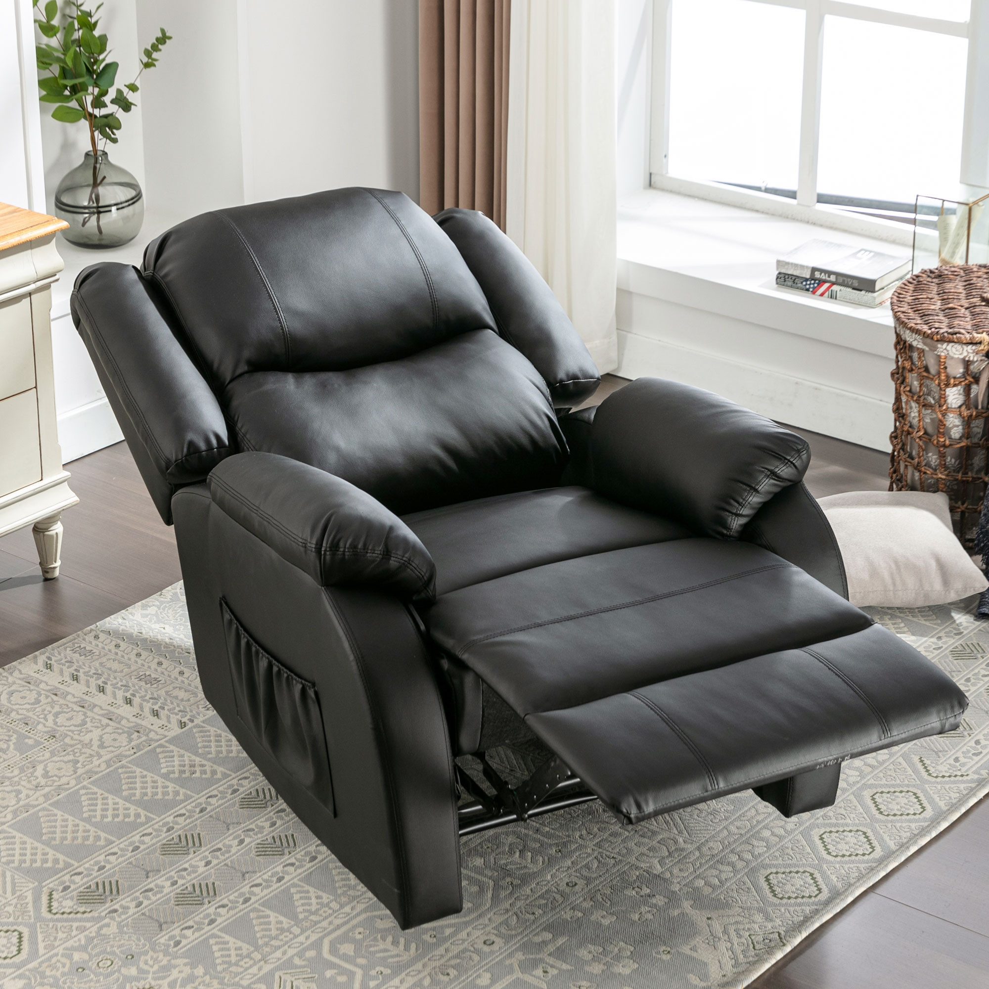 OKWISH TV-Sessel mit Liegefunktion,Relaxsessel mit Stoffbezug,Fernsehsessel günstig online kaufen