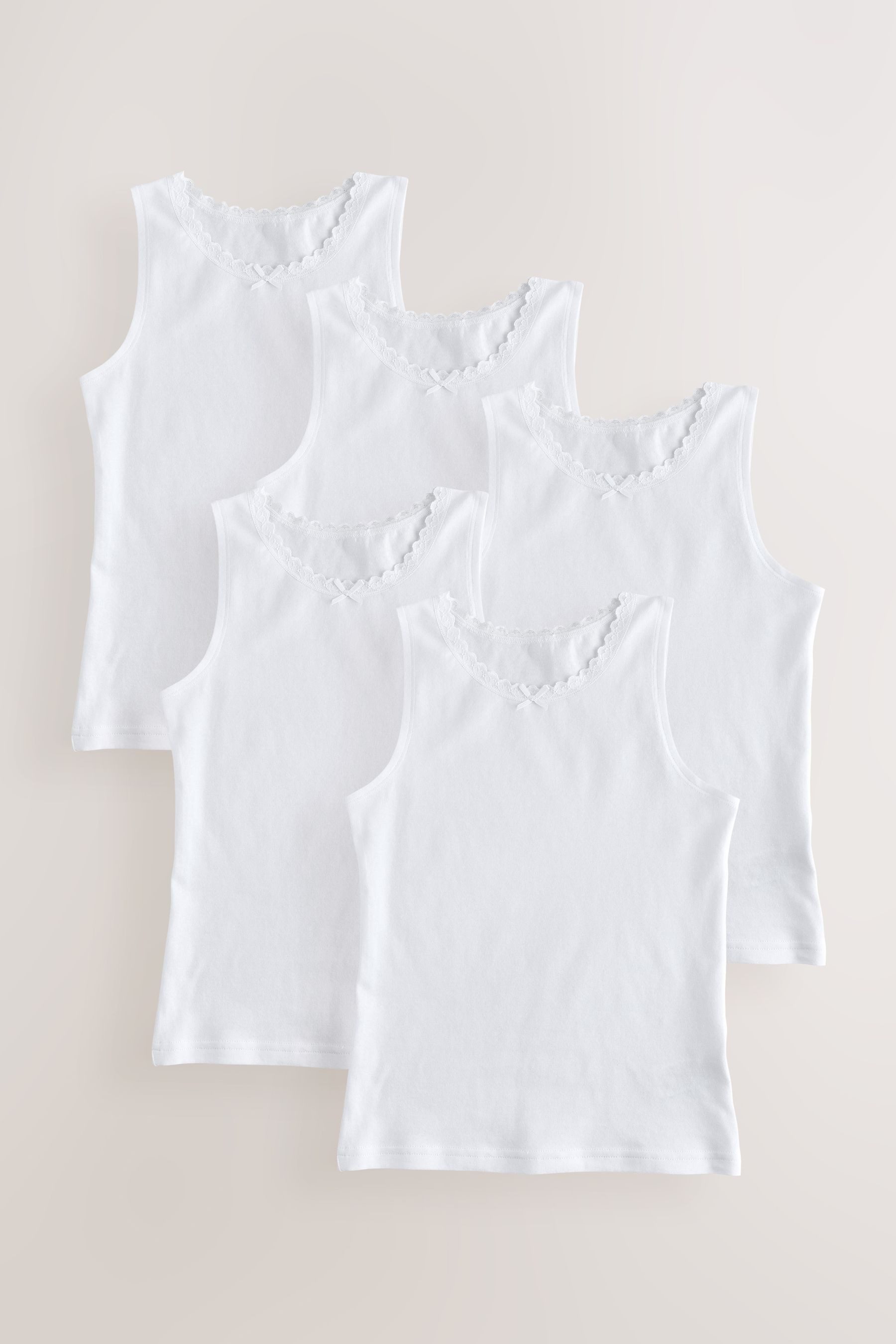 Next Trägertop Trägertops mit Spitze, 5er-Pack (5-tlg)