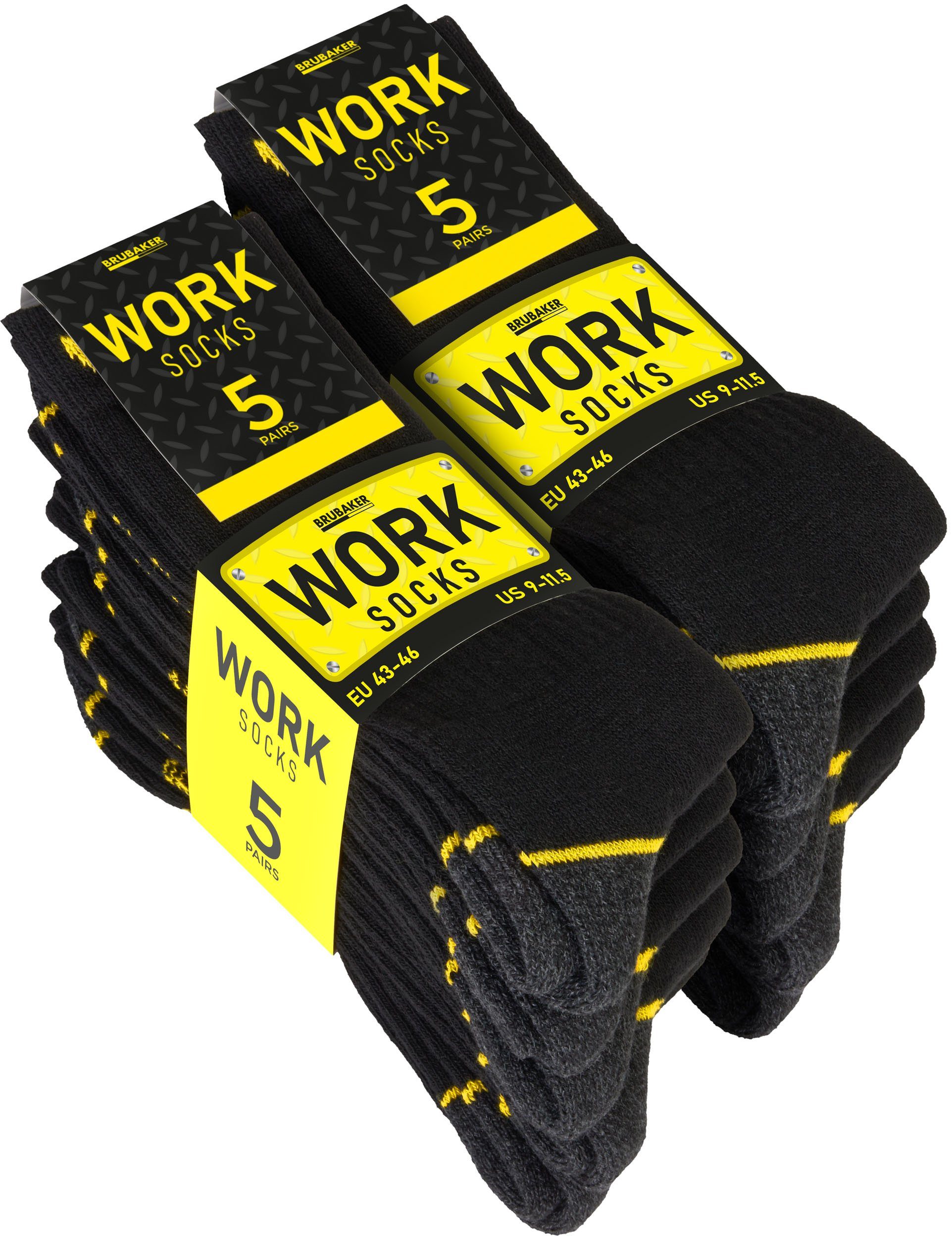BRUBAKER Arbeitssocken für Herren - WORK Socken für optimalen Schutz in Arb günstig online kaufen