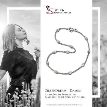 SilberDream Fußkette mit Anhänger SilberDream Typhoon Fußkette Damen, Damen Fußkette Typhoon aus 925 Sterling Silber, Farbe: silber