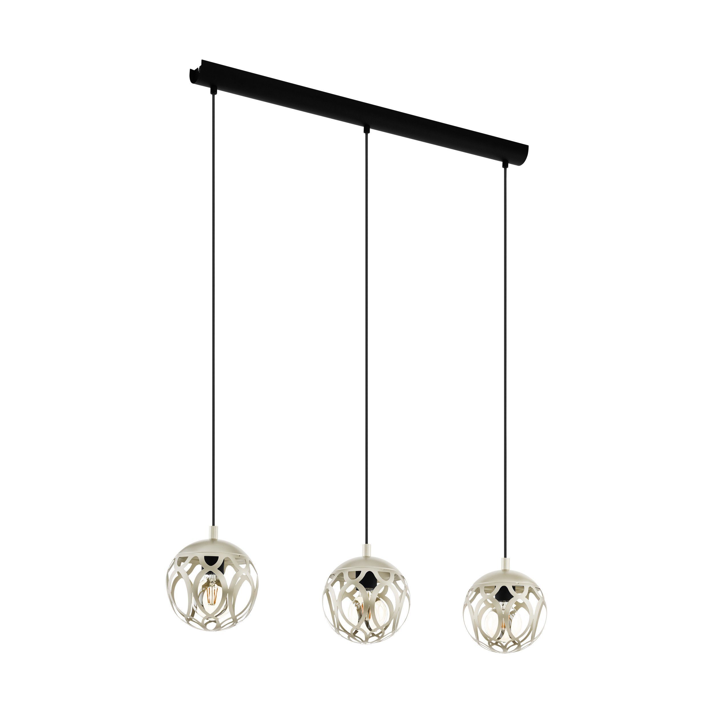 EGLO LED-Hängeleuchte Mirtazza, Leuchtmittel exklusive, Hängelampe, Hängeleuchte, Esstischlampe, Wohnzimmerlampe, E27, L 88 cm