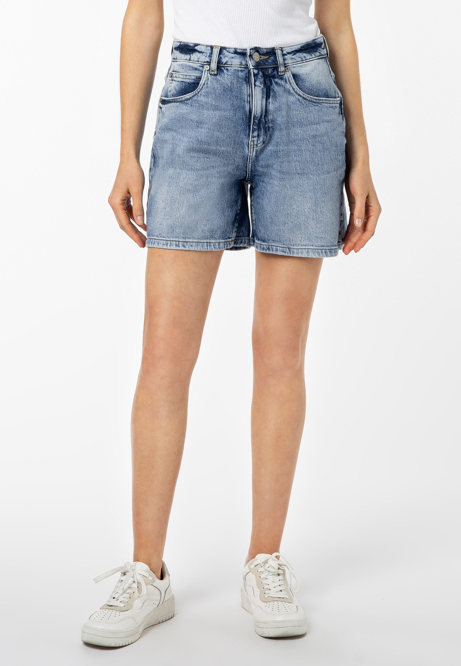 SUBLEVEL Jeansshorts Highwaist mit Knopfverschluss günstig online kaufen