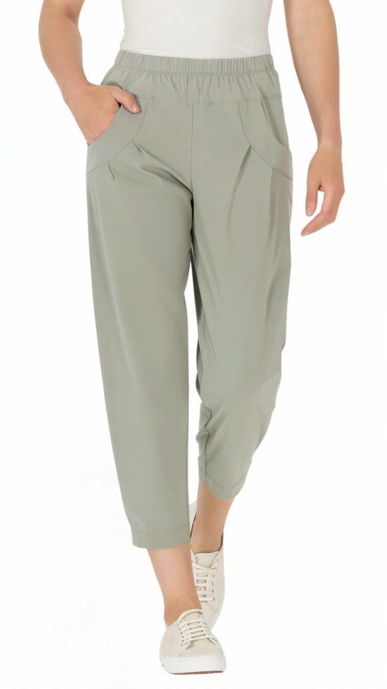 Schlupfhose Stehmann, Rachell-650 in leichter Sommerqualität mit Faltendetails