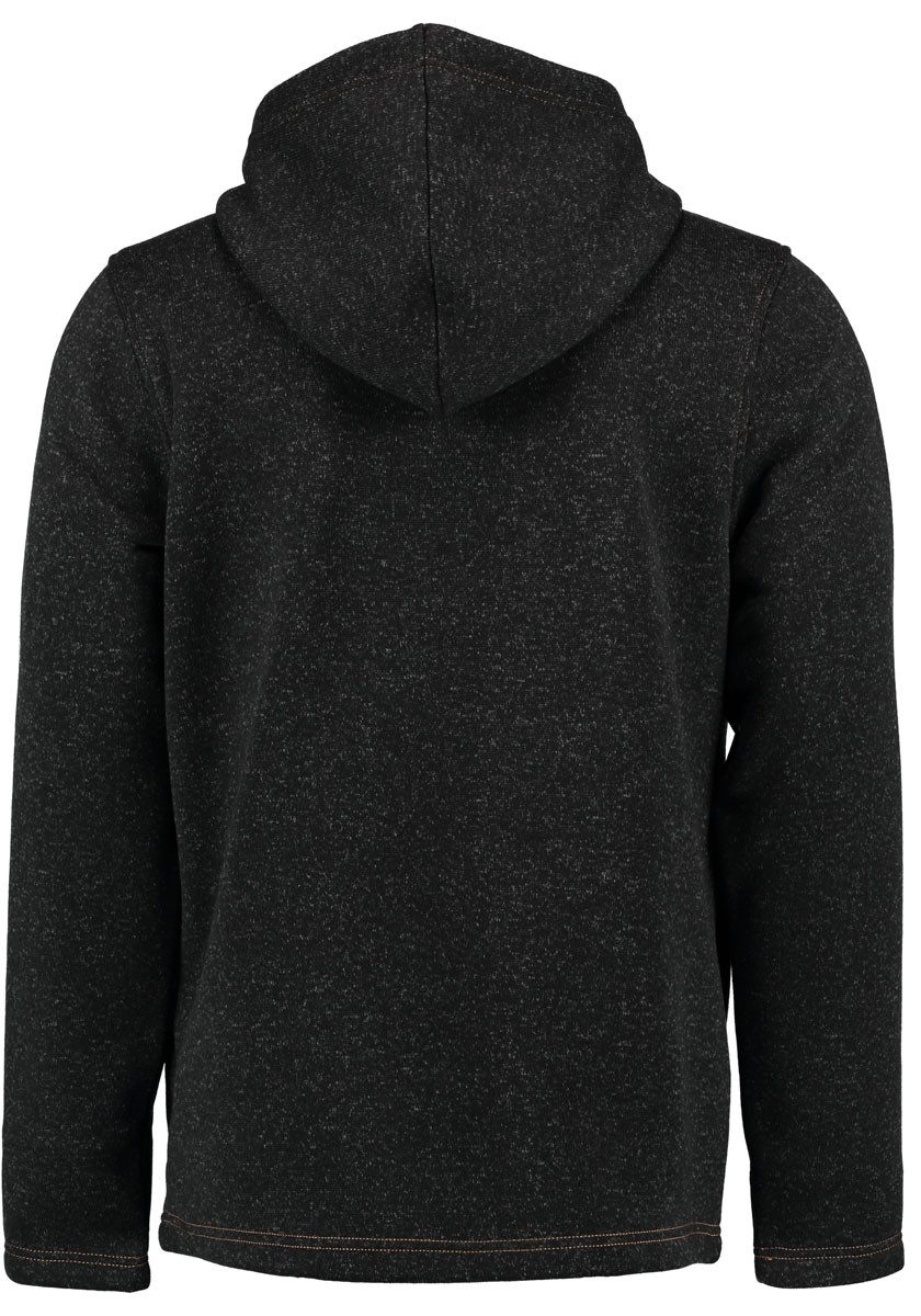 Tom Collins Strickfleecejacke Vazabi Herren Kapuzenjacke mit Hirsch-Sticker günstig online kaufen