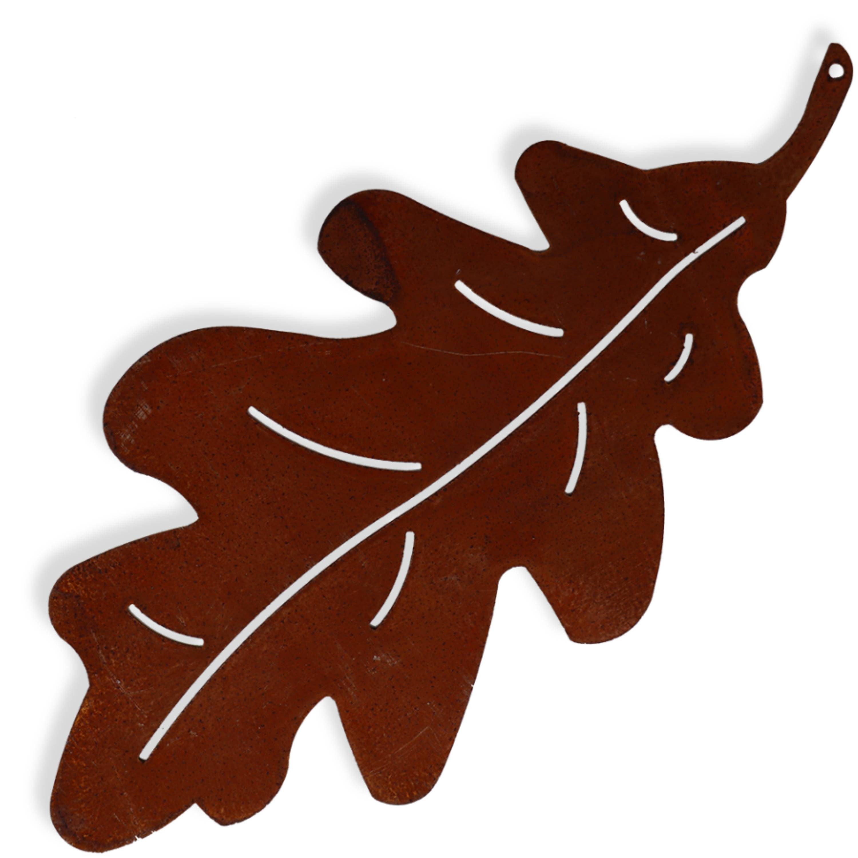 Rostikal Hängedekoration Eichenblatt Herbst Deko Figur Fensterdeko hängend günstig online kaufen