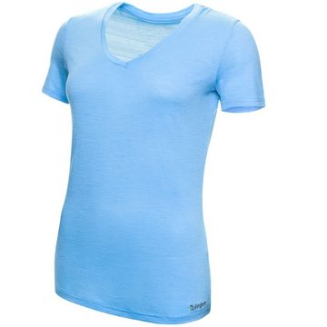 Kaipara - Merino Sportswear Funktionsshirt Merino Shirt Damen Kurzarm Slimfit V-Neck 150 (1-tlg) aus reiner Merinowolle Made in Germany