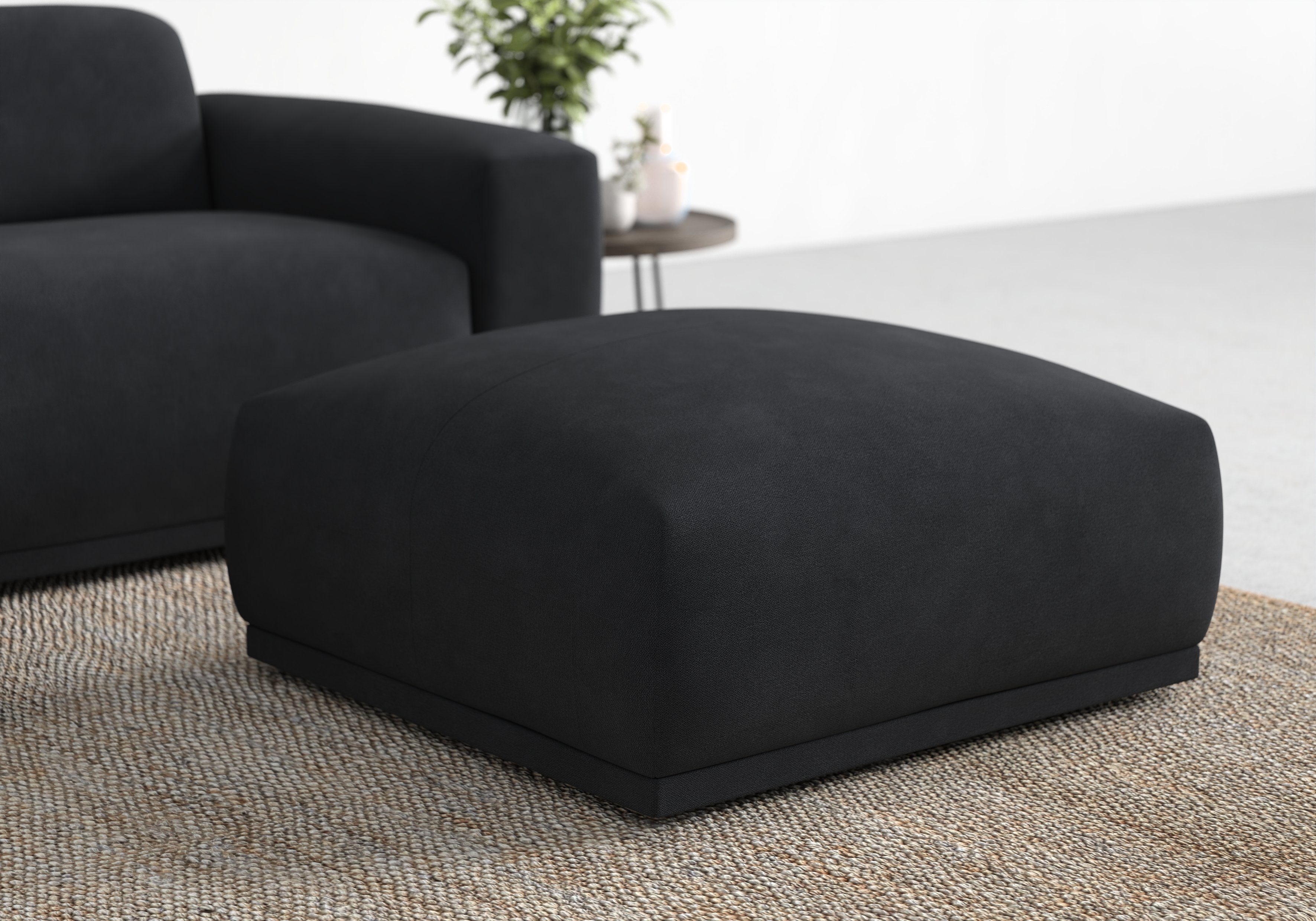 TRENDMANUFAKTUR Hocker Braga, mit hochwertigem Kaltschaum, günstig online kaufen