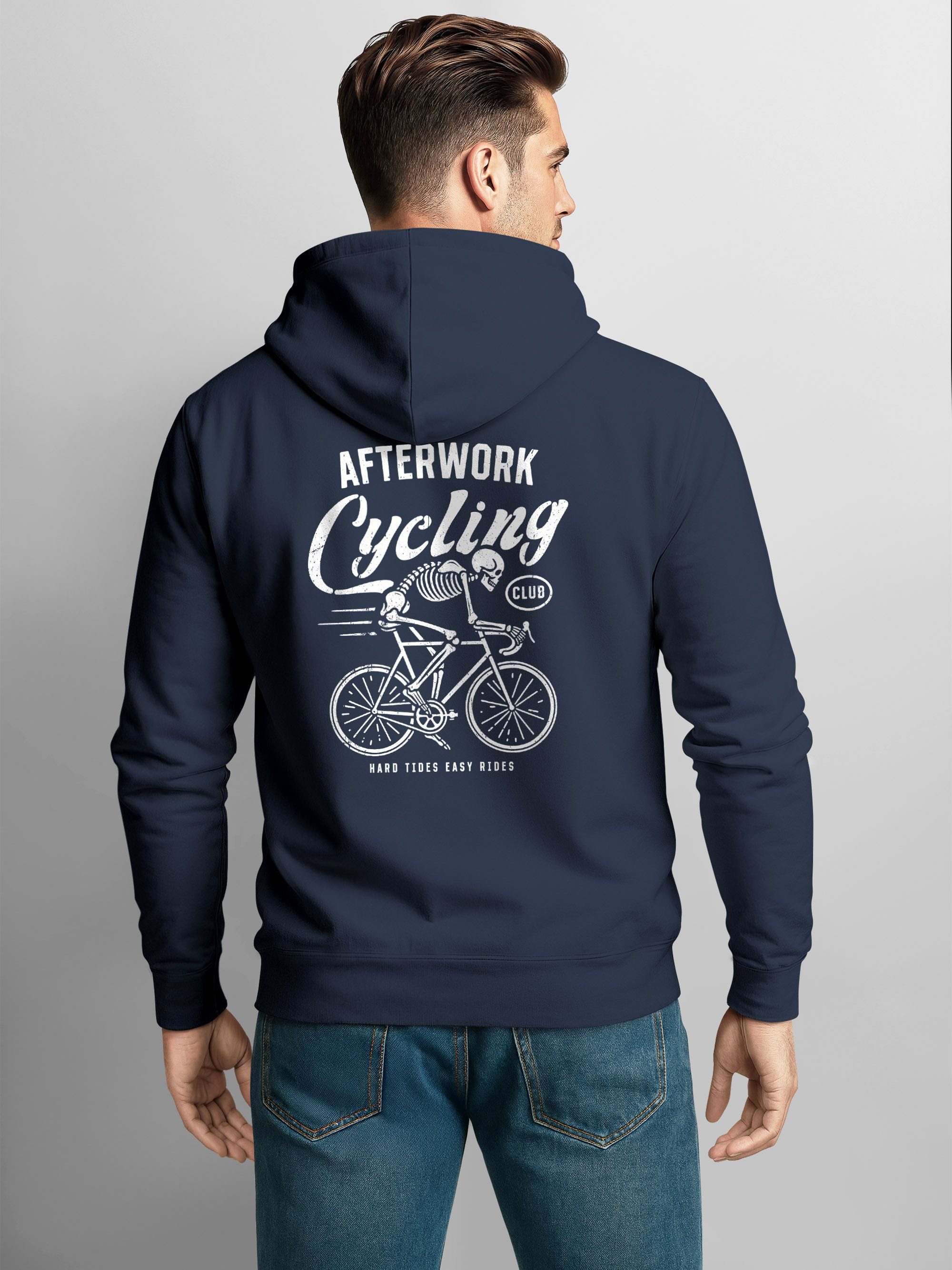Neverless Hoodie Herren Hoodie Backprint Fahrrad Bike Afterwork Cycling Ske günstig online kaufen