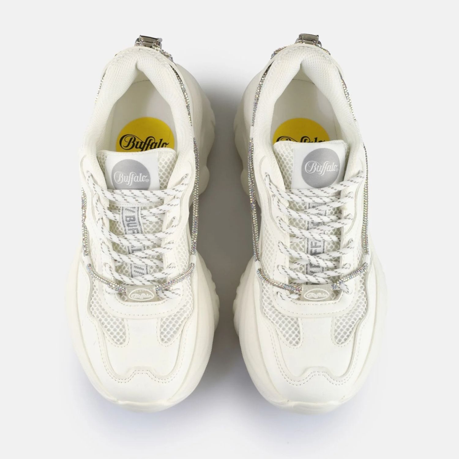 Buffalo Buffalo Bliss Luxe Wildlederoptik Sneaker Weiß Sneaker günstig online kaufen