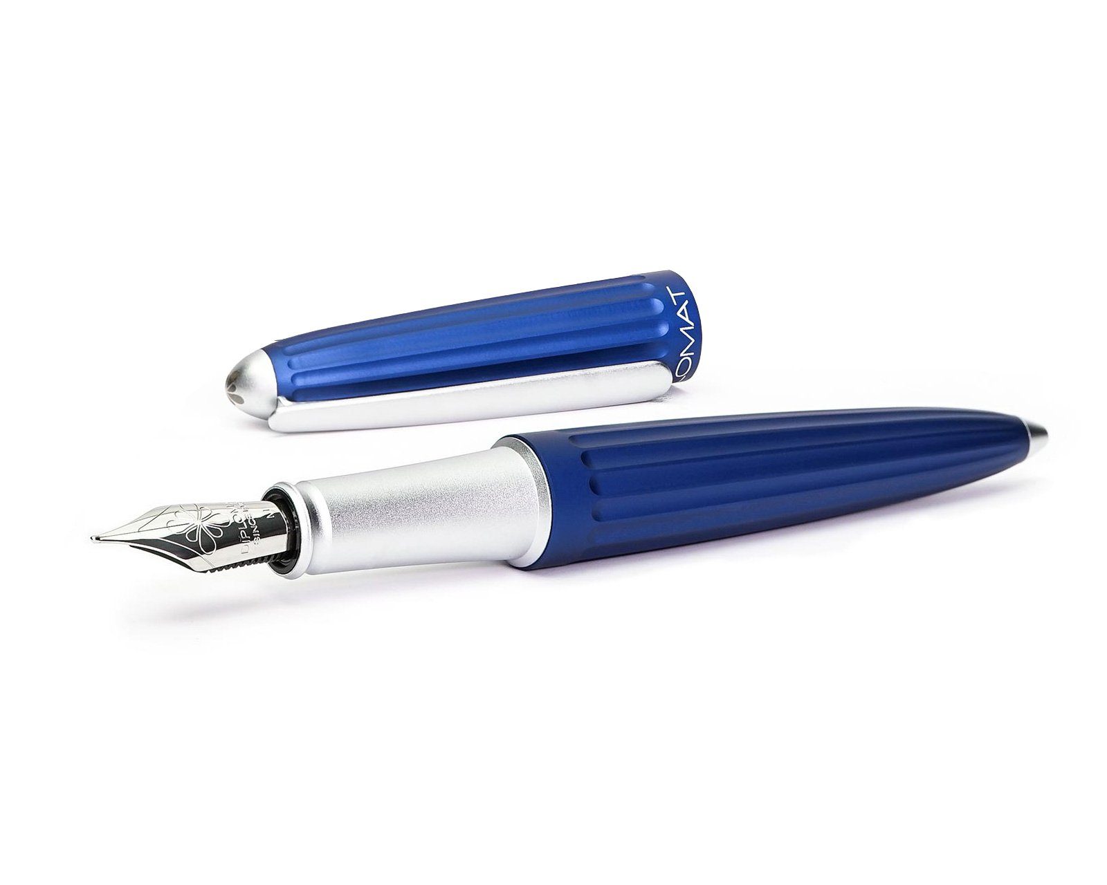 Holzetui), von mit MADE DIPLOMAT mit blau Ultramarinblau IN Tintenkonverter, Füllhalter Fluids Schreibtinte und Octopus GERMANY Schreibtinte, (Komplett-Set Aero