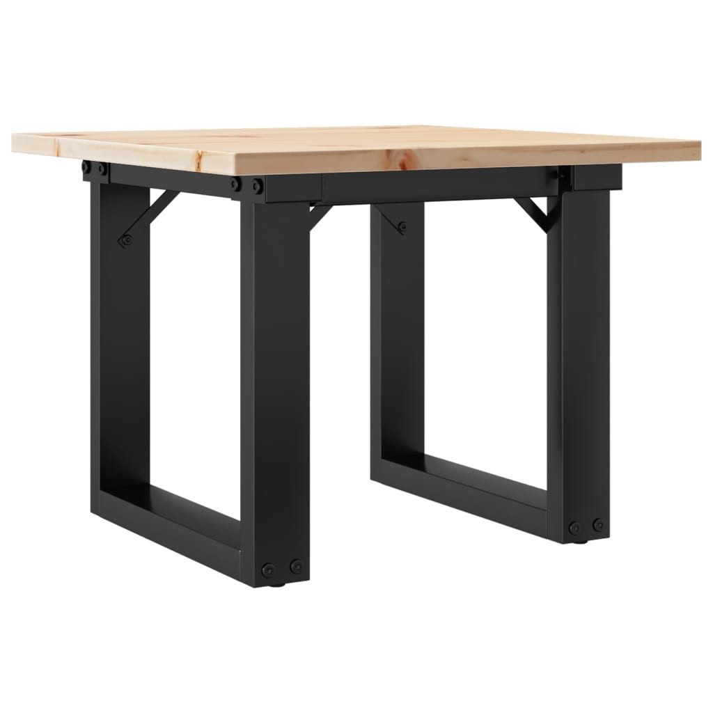vidaXL Esstisch Couchtisch O-Gestell 50x50x35cm Massivholz günstig online kaufen