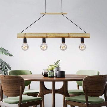 etc-shop Smarte LED-Leuchte, Leuchtmittel inklusive, Kaltweiß, Warmweiß, Neutralweiß, Tageslichtweiß, Farbwechsel, Smart Decken Pendel Lampe Vintage Design Hänge Leuchte