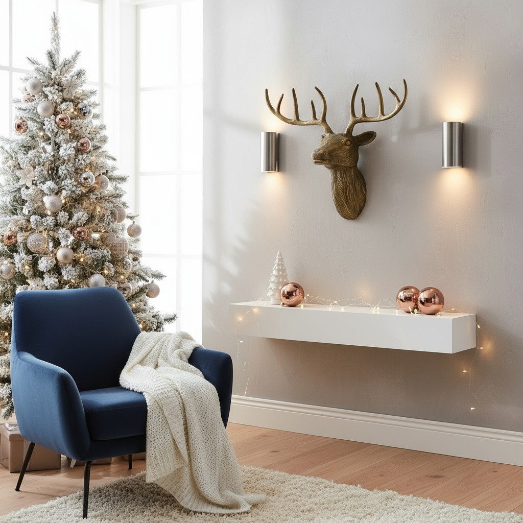 MF Wanddekoobjekt Wanddekoration Hirschkopf Arvid Antikbraun Aluminium Brei günstig online kaufen