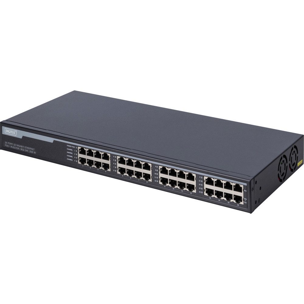 Digitus DN-95116 PoE Injektor 1 GBit/s IEEE 802.3af (12.95 W), IEEE 80 Netzwerk-Switch