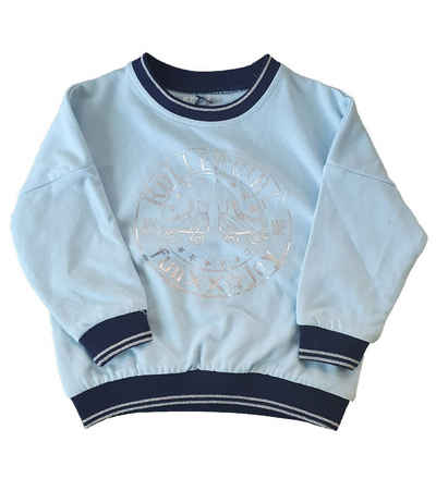 REVIEW Rundhalspullover »REVIEW FOR KIDS Rundhals-Pullover bequemer Kleinkinder Sweater Pulli Hellblau«