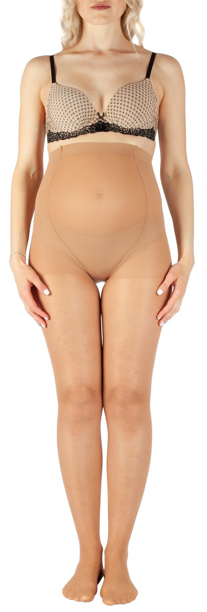 BANANALU Umstandsstrumpfhose für Schwangere Umstandsstrumpfhose für werdende Mütter Umstandsmode 40 DEN (3 St)