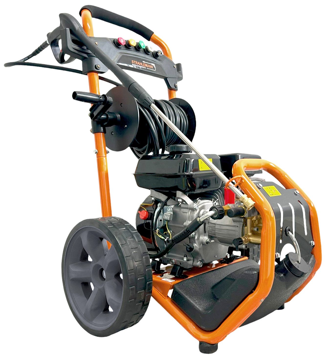 Strahlemann Reinigungsgeräte Hochdruckreiniger 220 bar 7 PS mit Messingpumpenkopf, Fördermenge max: 540,00 l/h, ideal für Terrasse, Auto und Garten