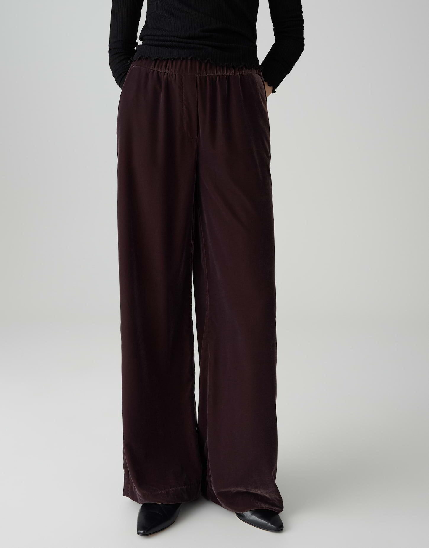 OPUS PANTS Palazzohose MUCIA SOFT Wide aus weich fallendem Samt günstig online kaufen