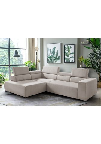 exxpo - sofa fashion Ecksofa VITTORIO ir Kopfteil- ir Sitzt...