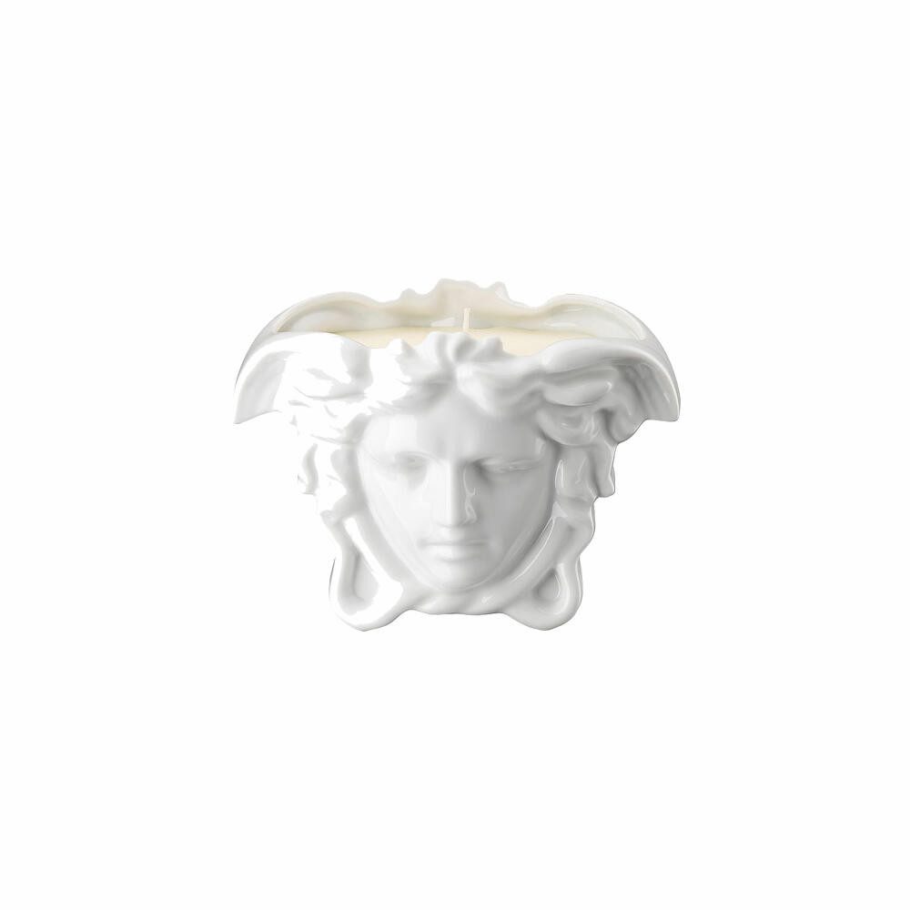 Rosenthal meets Versace Teelichthalter Tischlicht mit Duftwachs Medusa Grande White