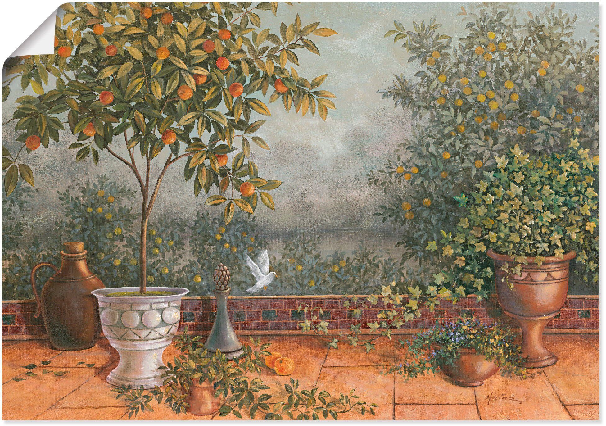 I, Wandbild versch. Leinwandbild, Wandaufkleber Größen als in Garten (1 Garten Alubild, Artland oder St), Poster
