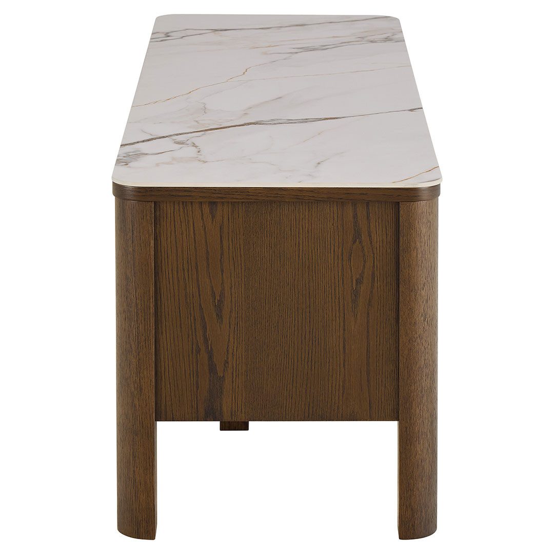 ACTONA GROUP TV-Bank Southampton TV Tisch 2 Türen, 2 Regale beige.