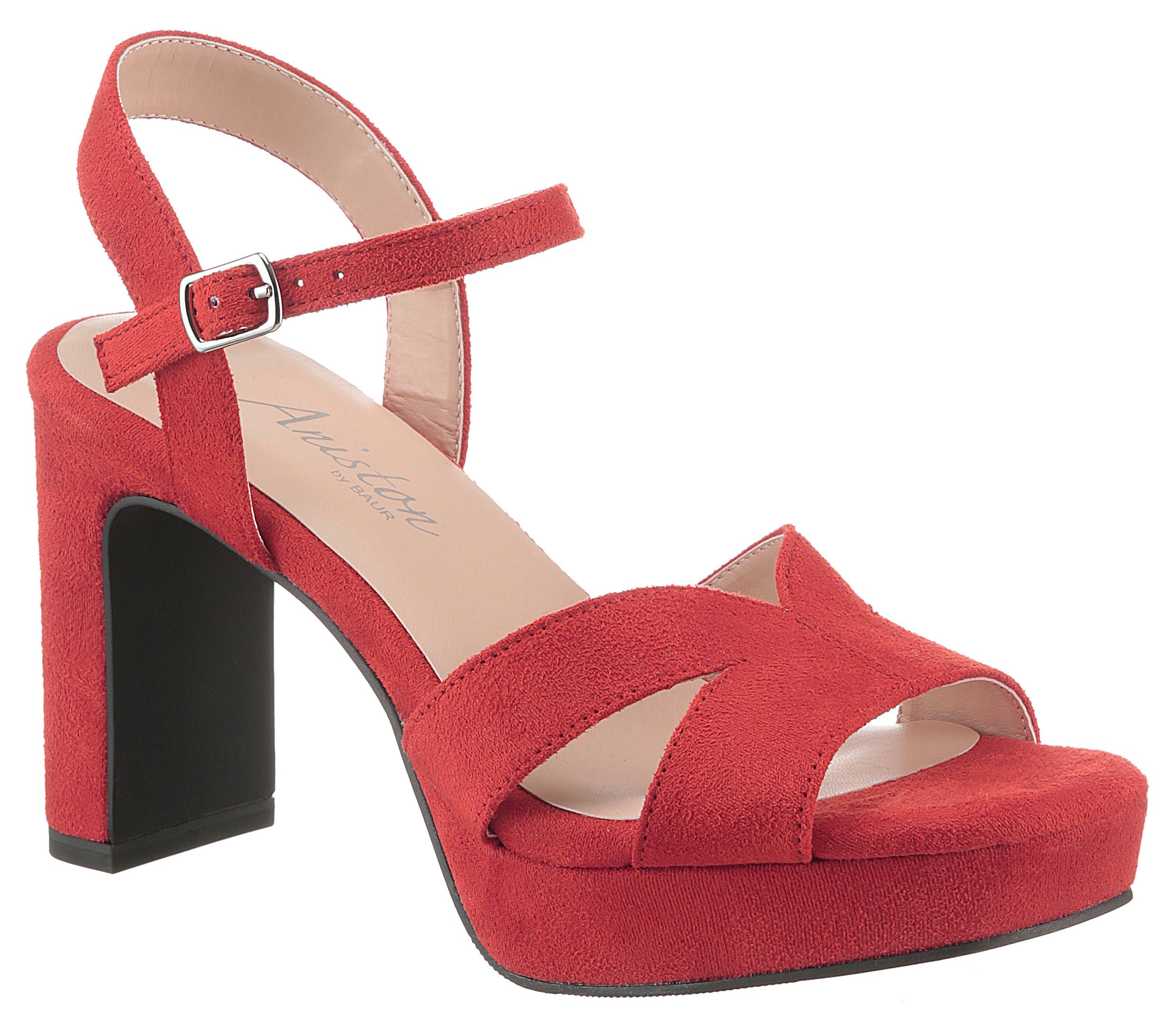 Aniston SHOES High-Heel-Sandalette, Sommerschuh, Abendsandale, Plateau günstig online kaufen