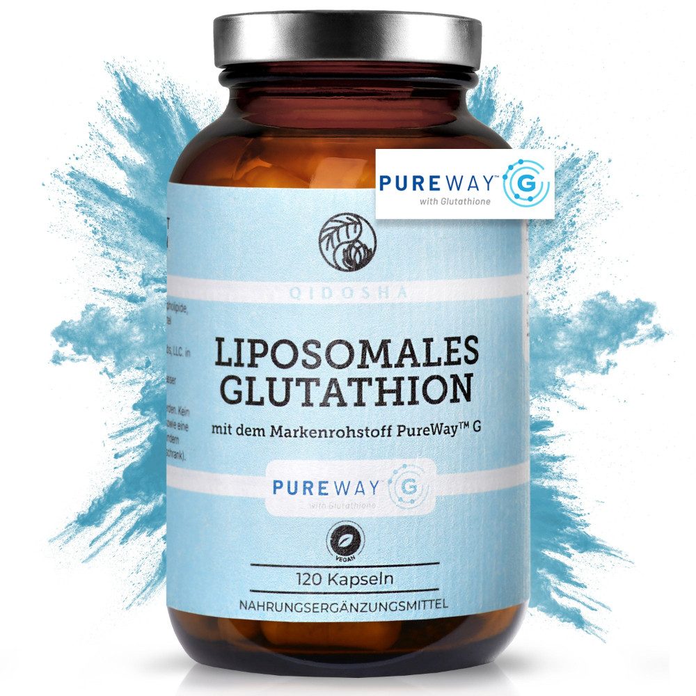 QIDOSHA Liposomales Glutathion PureWay G Kapseln Hartkapsel, 1 er 120 St., 51 g, PureWay G® liposomales L-Glutathion