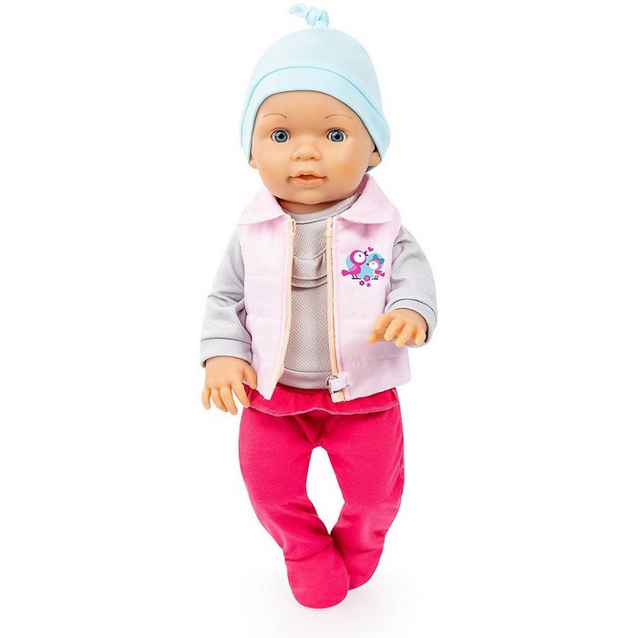 Bayer Puppenkleidung Puppenkleidung 38-42 cm mehrteilig rosa/grau